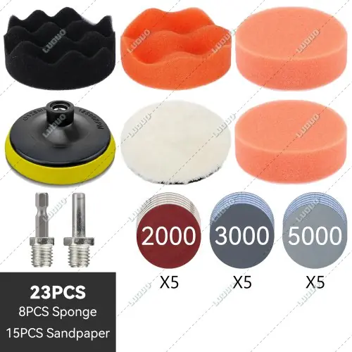 23 pièces, grain 2000-5000