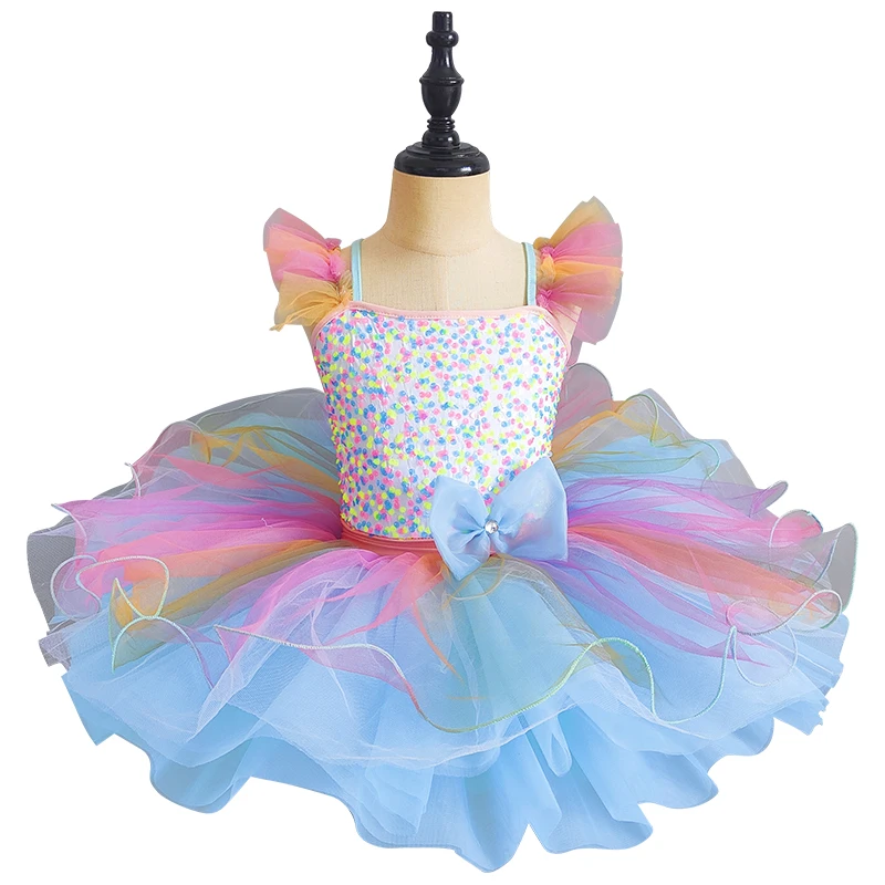 Immagine di Tutù Arcobaleno per Bambina – Costume da Ballo Moderno