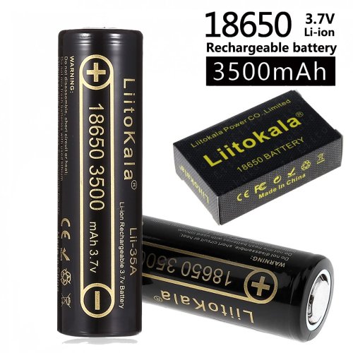 Afbeelding van Oplaadbare 18650 Li-ion Batterij 3500mAh - Hoge Capaciteit voor Flashlights