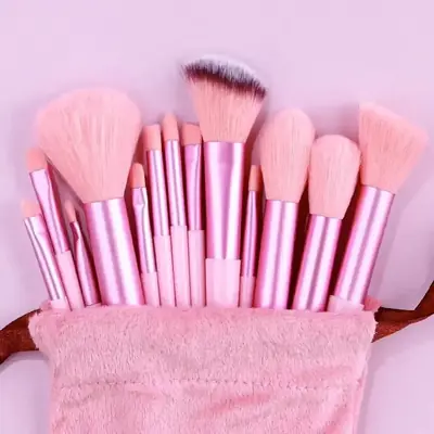 Image de Pinceaux de Maquillage Pro - Ensemble de 10 Pinceaux Doux
