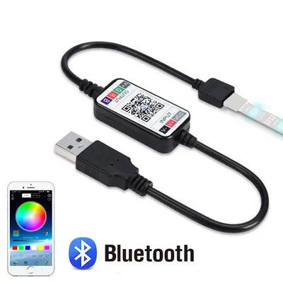Image de Contrôleur Bluetooth RGB 5V pour Bande LED