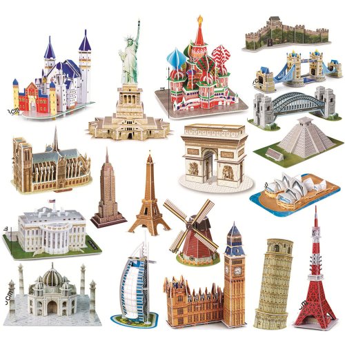 Imagen de Rompecabezas 3D de Arquitectura Mundial: 40 Modelos Iconicos para Construir y Aprender