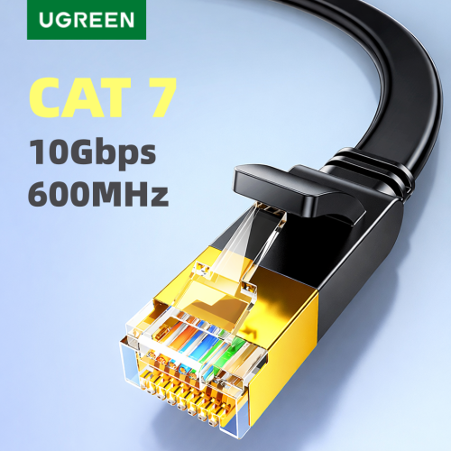 Image de Câble Ethernet Cat 7 10Gbps - Haute Vitesse & Plat