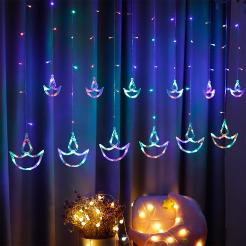 Image de Lumière LED Diwali 2,5m - Décoration Suspendue Colorée
