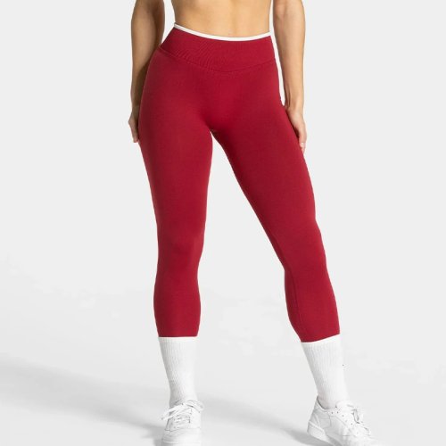 Zdjęcie Damskie bezszwowe legginsy sportowe białe z wysokim stanem – idealne do siłowni, jogi i biegania