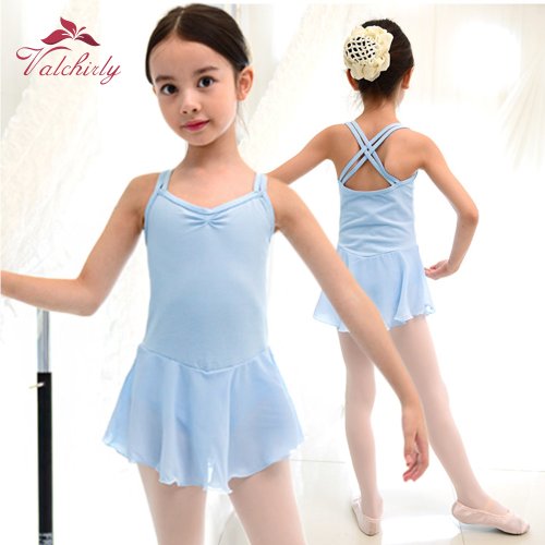 Immagine di Costume da Ballerina per Bambine con Tutù in Pizzo e Leotardo Elasticizzato – Abito da Danza Classica per Spettacoli e Allenamenti