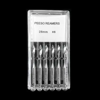Image de Outils Endodontiques en Acier Inoxydable - Forets Peeso 28mm & 32mm