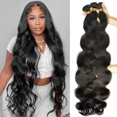 Extensions cheveux humains vierges ondulés body wave 16A