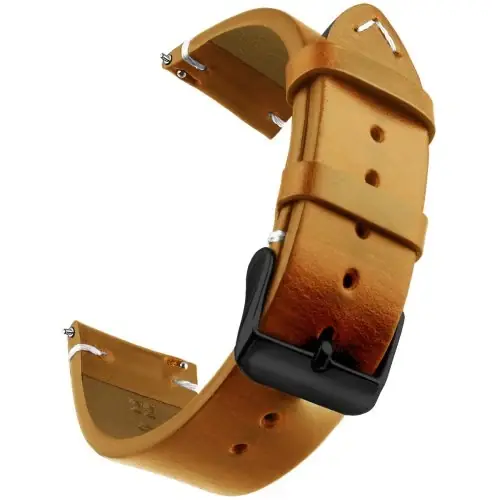 Image de Bracelet Montre Cuir Véritable - 18 à 24mm