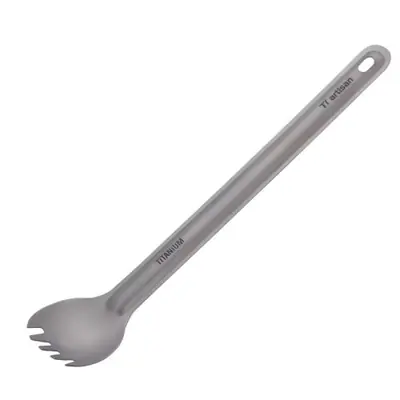 Spork en Titane Ultra-Léger - Cuillère Fourchette pour Camping