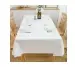 Image de Nappe Blanche Surdimensionnée - Élégance Pour Votre Table
