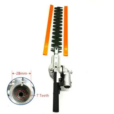 Image de Tête de taille-haie 26-28mm - Cannelures 7/9 - Brosse carrée pour outils de jardin