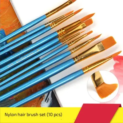 Image de Pinceaux Peinture Artistes - 10 Pièces Multifonctions