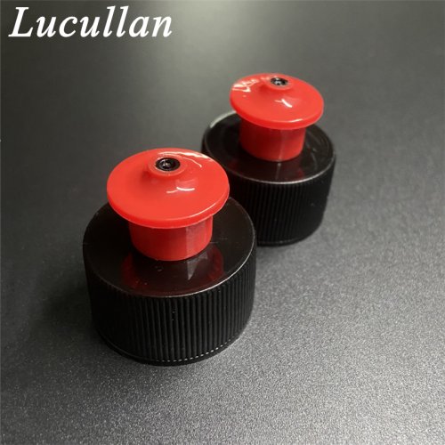 Afbeelding van Lucullan 28 mm Auto Wasband met Glanswax – Draagbare Vloeistofdispenser met Trekkapje voor Perfecte Autodetailing