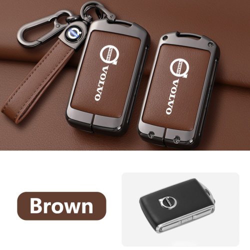 Imagen de Funda de Cuero para Llave Volvo - Protección Estilo Premium