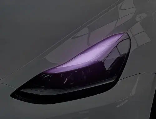 Image de Film LED Changeant de Couleur pour Phares Tesla Model 3/Y
