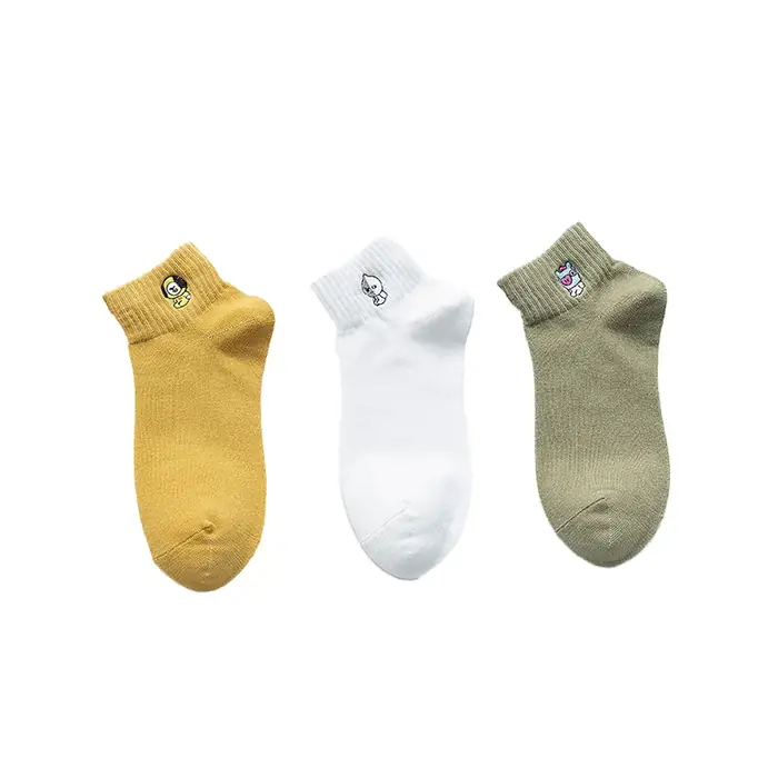 Image de Chaussettes Kawaii Imprimées - Lot de 3 Paires Mignonnes