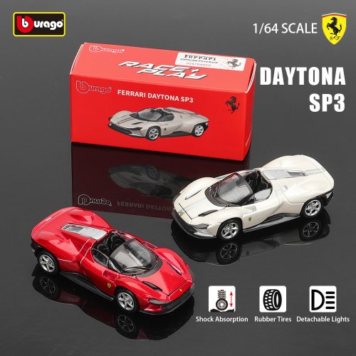 Image of BBURAGO 1:64 Scale Genuine Ferrari Collection – SP3, SP1, 458, Enzo, F40, F12tdf, SF90 Die-Cast Model Cars – Premium Gift for Kids & Car Enthusiasts