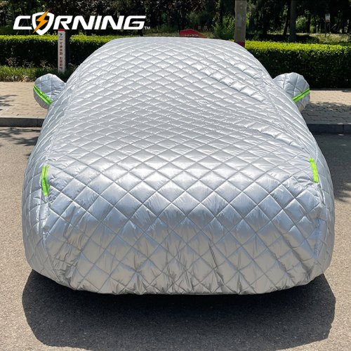 Imagen de Fundas protectoras para coche, protección solar para exteriores, cubierta exterior impermeable, cuerpo Universal de algodón para nieve, protección antigrêle