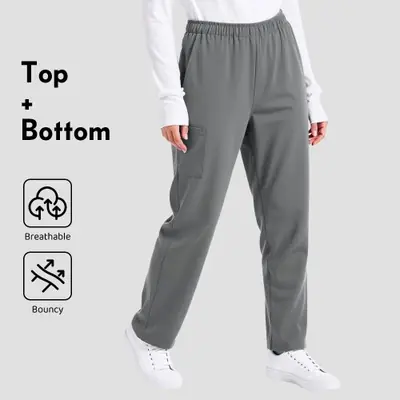 Image de Pantalon de travail médical unisexe - Confort & style pour professionnels de santé