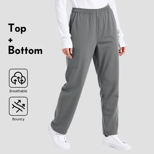 Image de Pantalon de travail médical unisexe - Confort & style pour professionnels de santé