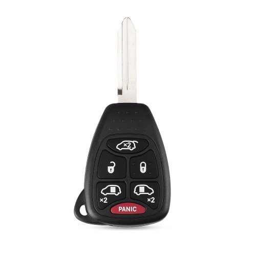 Immagine di Custodia Protettiva per Chiave Auto a 3 Pulsanti - Compatibile con Chrysler 300, 300C, Pacifica, Stratus, Dodge e Jeep Cherokee Grand