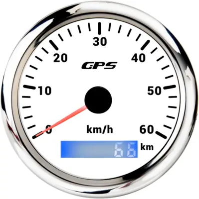 Image de Compteur GPS 85mm LED 7 Couleurs - Universel Moto, Bateau, Camion