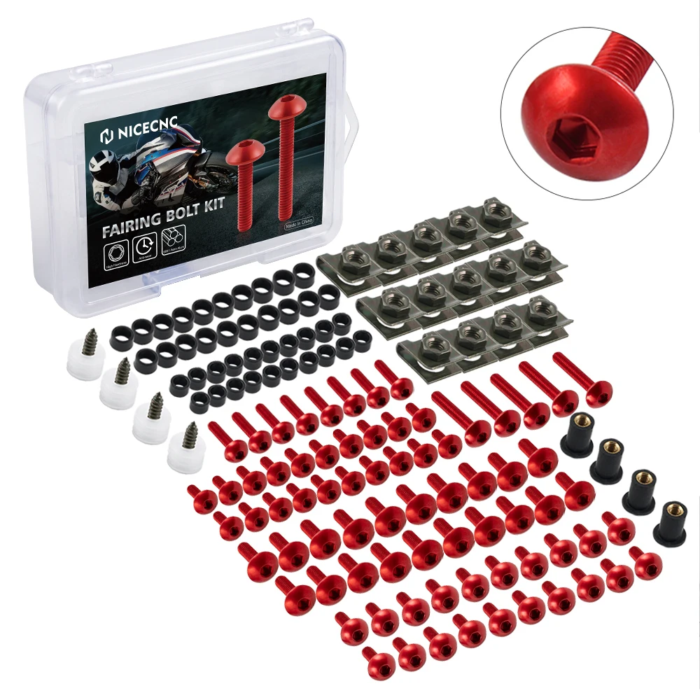Imagen de NICECNC 177 Uds Kit de pernos de carenado Clips de sujeción tornillo para Honda CBR600RR CBR1000RR CBR 600 F2 F3 F4 CBR 600 RR 1000 RR 900 929RR