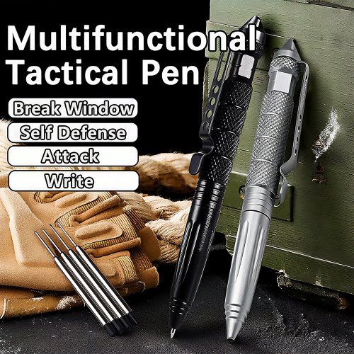 Image de Stylo Tactique Multifonction - Défense & Survie