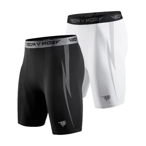 Image de Shorts de Compression Homme Noir - Performance Sportive