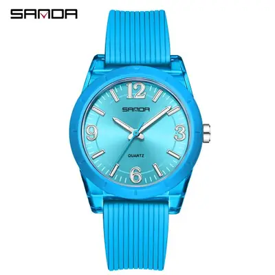 Image de Montre Enfant Quartz Transparente - Étanche & Veilleuse