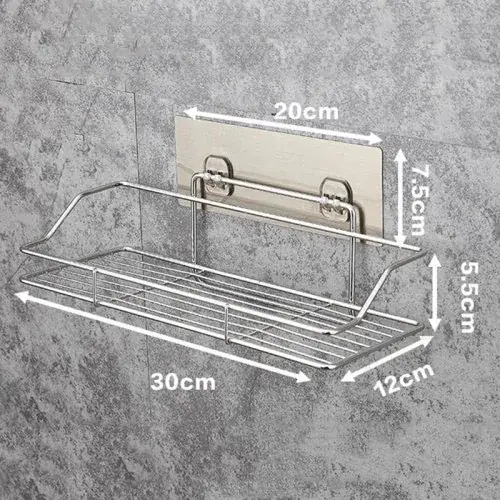 Image de Étagère Murale Sans Perçage - Acier Inoxydable