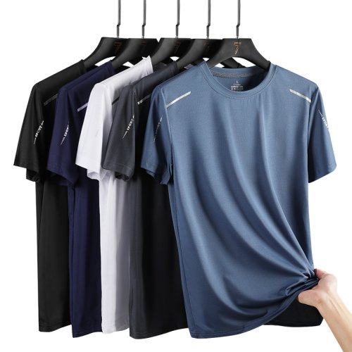 Afbeelding van Herenshirt voor Actieve Sport: Sneldrogend, Ademend en Comfortabel voor Running, Wandelen en Vissen – Zomerse Outdoor T-Shirt met Zachte Elasticiteit