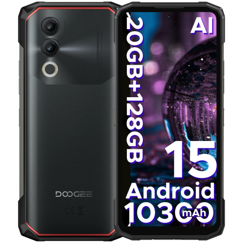 Image of Doogee Blade 20 Rugged Smartphone with Gemini AI, 10300mAh Battery, 20GB RAM, 4GB + 16GB + 128GB Storage, Android 15, NFC, Global Version