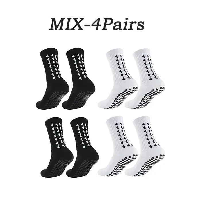 Image de Chaussettes Sport Grip - 6 Paires Mixtes pour Football, Rugby & Cyclisme