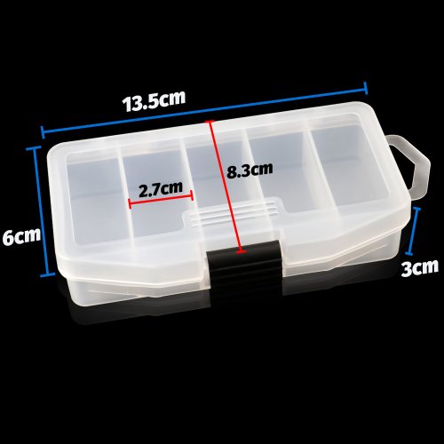 Bild von Tragbare Angelbox mit 5 Fächern – Perfekt für Karpfenangeln & Outdoor-Aktivitäten