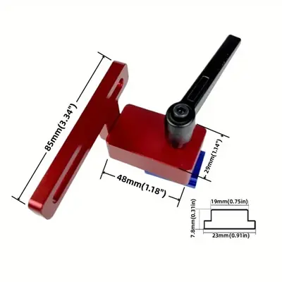 Image de Rail T-Track 30mm en Aluminium pour Travaux du Bois