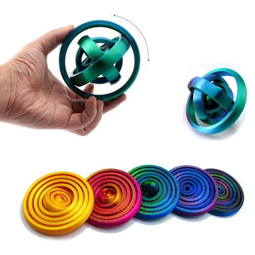 Bild von Rotierendes O-Förmiges Fingerspitzen-Gyroskop – Anti-Stress-Spielzeug