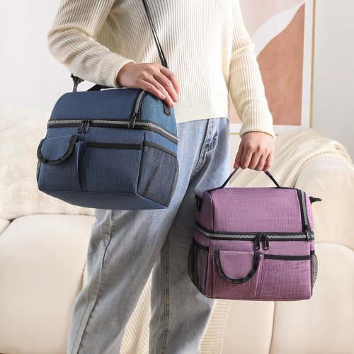 Immagine di Borsa da Pranzo Termica Portatile da 10 Litri con Isolamento Avanzato – Scatola per Alimenti Impermeabile e Resistente, Ideale per Ufficio, Campeggio e Viaggi