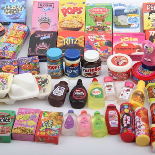 Image de Supermarché Miniature avec Accessoires pour Poupées