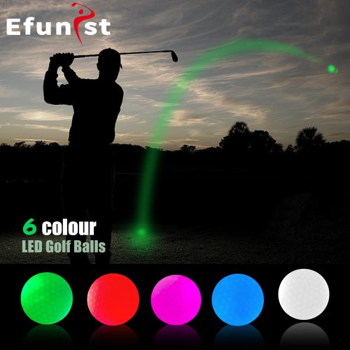 Imagen de Pelota de Golf LED Luminosa para Práctica Nocturna, Duradera y Reutilizable con Iluminación Potente para Entrenamiento al Aire Libre