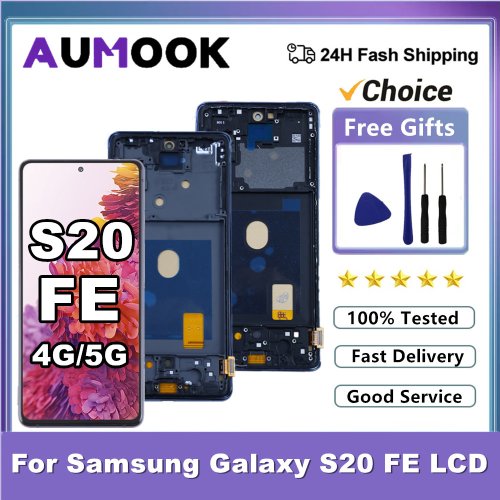 Immagine di Display LCD con Touch Screen per Samsung Galaxy S20 FE 4G e 5G - Schermo AMOLED Originale con Cornice per Modelli SM-G780F e SM-G781B