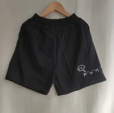Image de Shorts Femme Noir Coton - Style Japonais Décontracté 2025