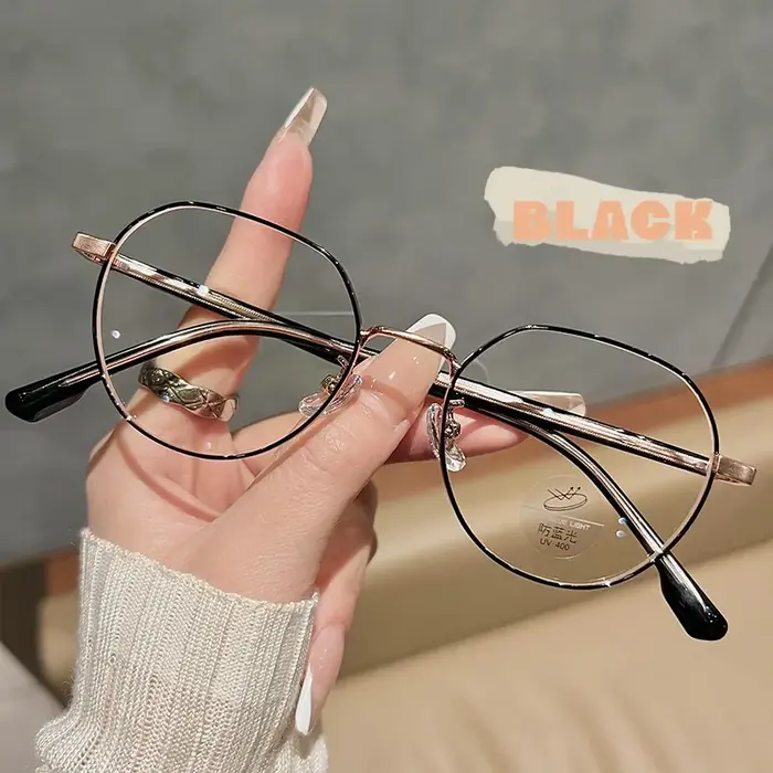 Image de Lunettes de Myopie Vintage Anti-Lumière Bleue - Style Élégant pour Hommes & Femmes