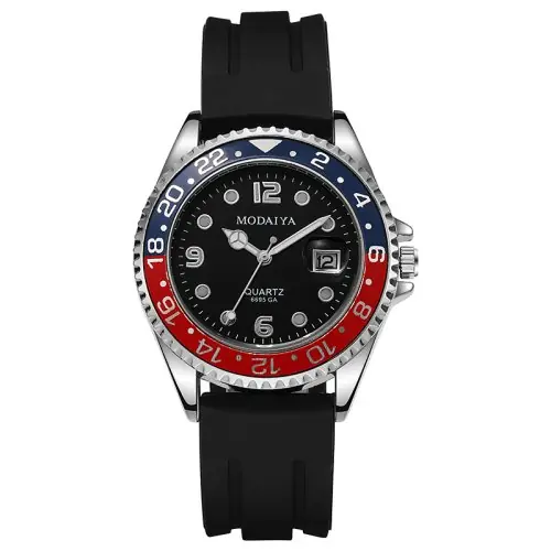 Image de Montre Homme Sport Luxe Acier Inoxydable - Style Militaire