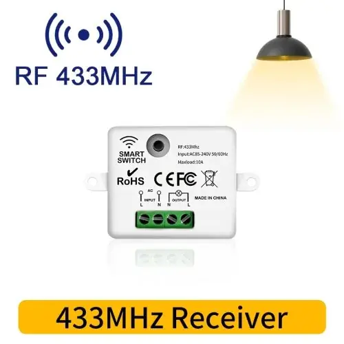 Image de Interrupteur sans fil RF 433MHz - Contrôle à distance pour lumière LED