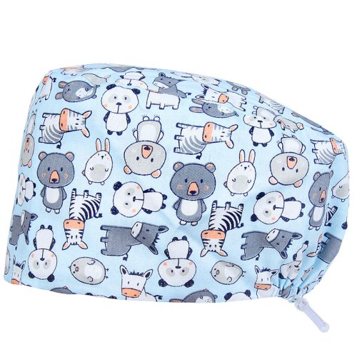 Immagine di Cappello medico Capelli lunghi Cordlock Scrub infermieristico per donne e uomini 100% cotone morbido...