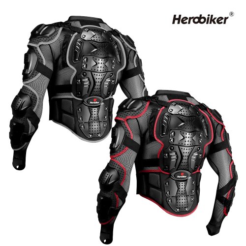 Imagen de Chaqueta de motocicleta Protector de armadura de carreras ATV Motocross chaqueta de protección corporal ropa equipo de protección S-5XL
