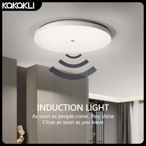 Image of Smart Motion Sensor LED Ceiling Light with Human Infrared Detection for Porch, Corridor, Staircase, Balcony, and Indoor Home Lighting
