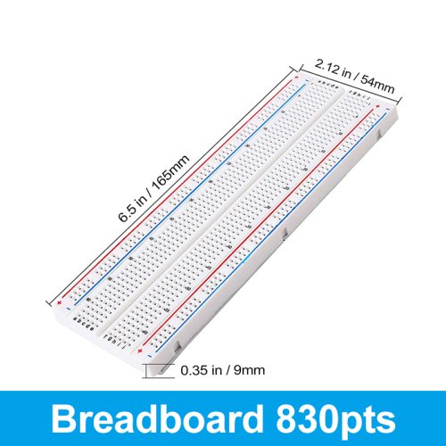 Imagen de Placa de Pruebas MB102 sin Soldadura para Arduino